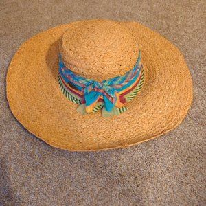 Cappelli Straw Hat with multicolor details
